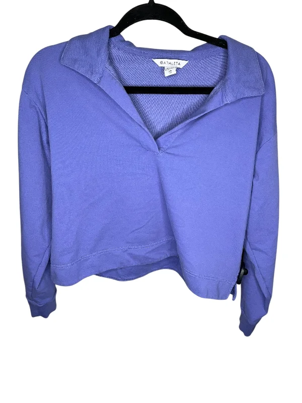 Sweatshirt Collar By Athleta In Purple, Size: Xs