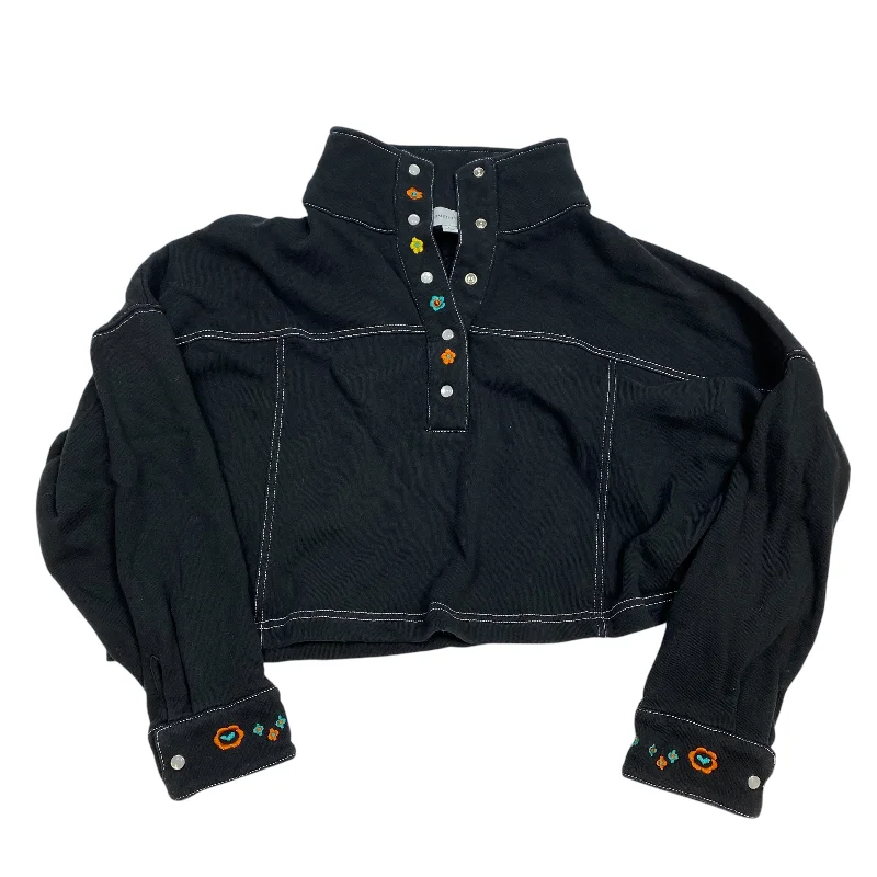 Sweatshirt Collar By Something Navy In Black, Size: L