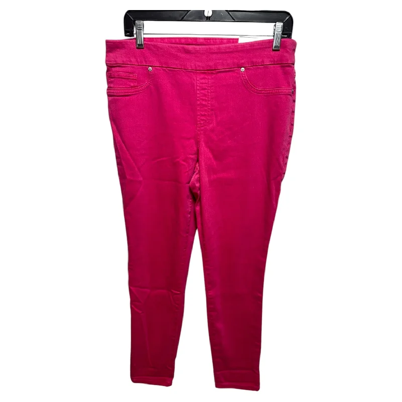 Jeans Jeggings By Chicos In Pink, Size: 8