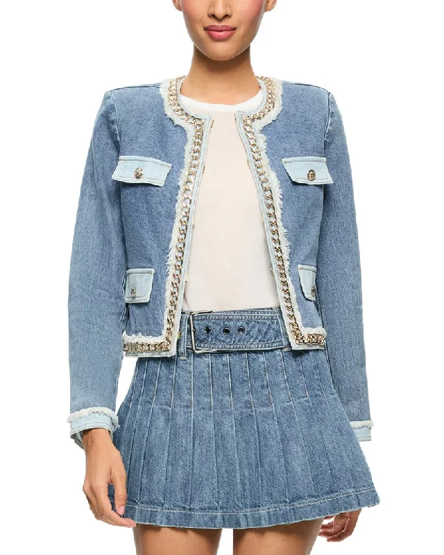 alice + olivia Landon Cropped Jacket