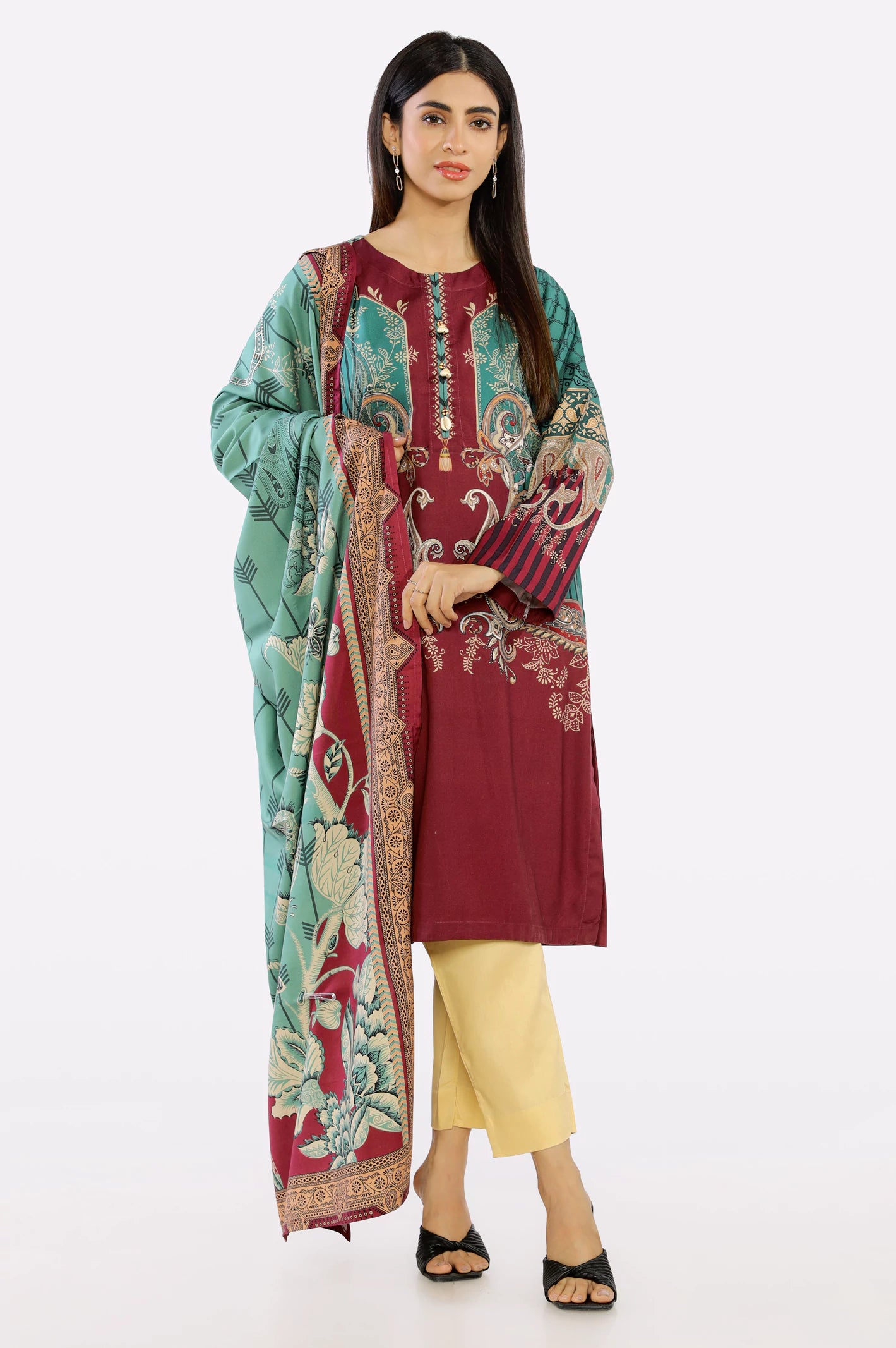 Printed Kurti & Dupatta