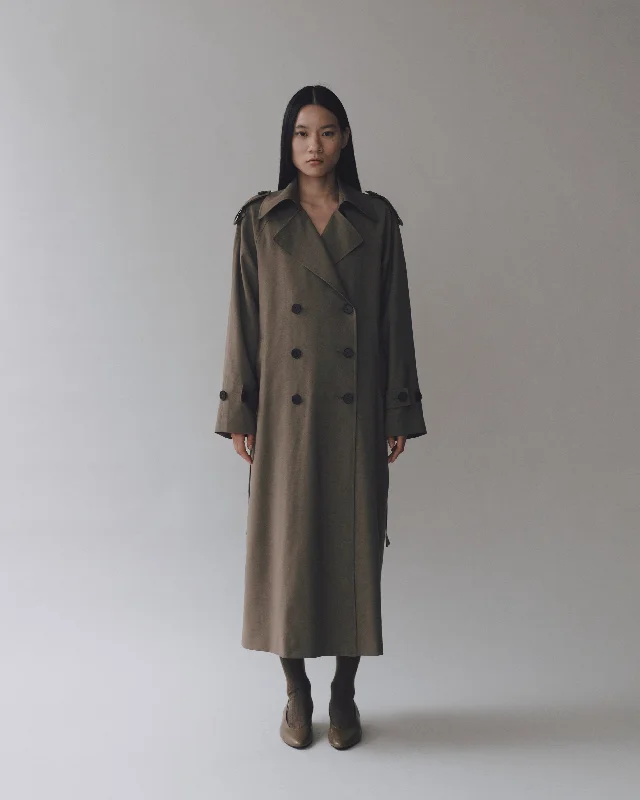 Mijeong Park Wool Blend Trench Coat