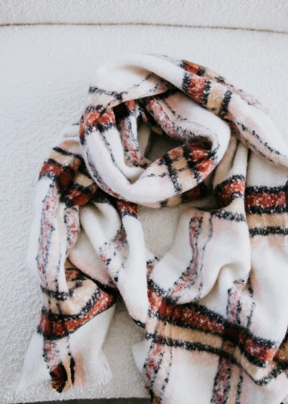 Vanilla Latte Plaid Scarf