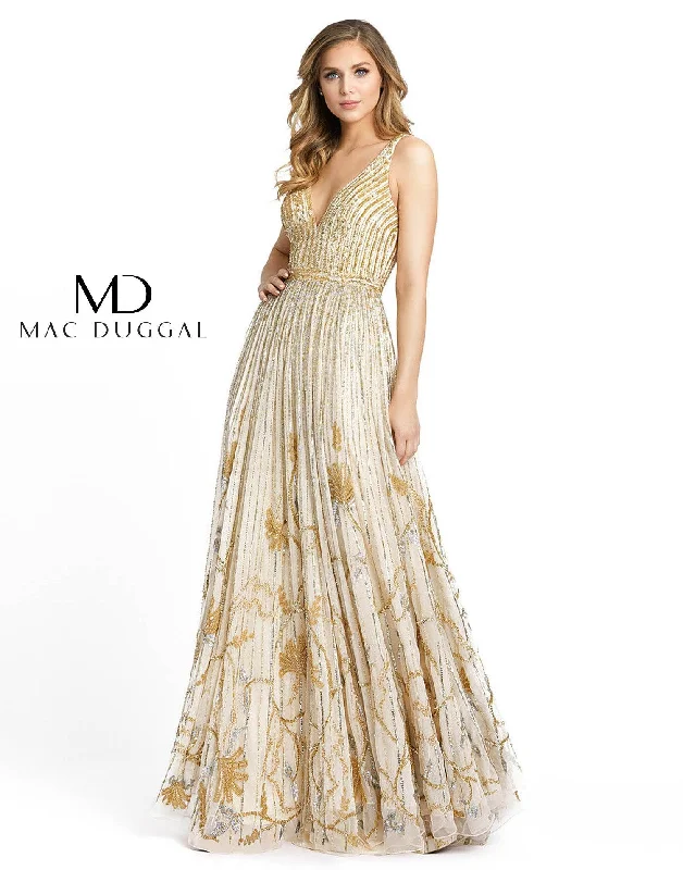 Mac Duggal 5226 Prom Long Sleeveless Formal Dress