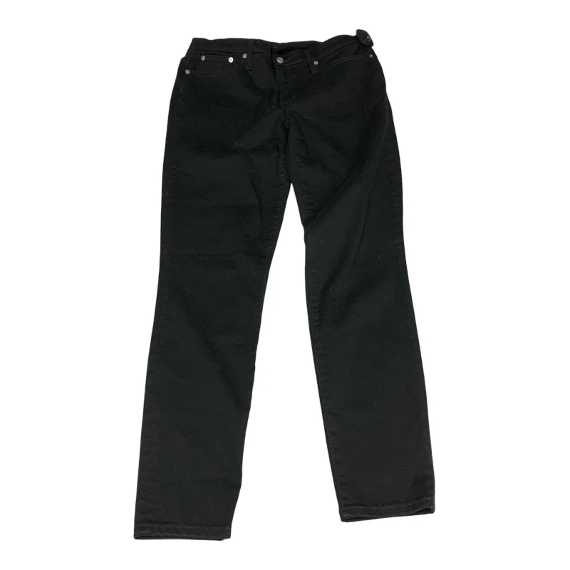 Jeans Skinny By J. Crew In Black Denim, Size: 12