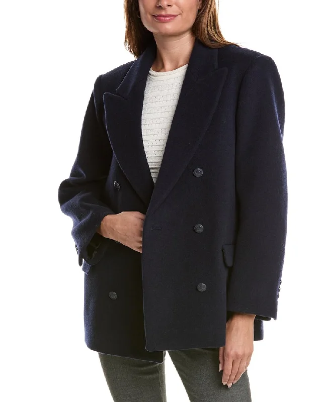 Maje Wool-Blend Coat