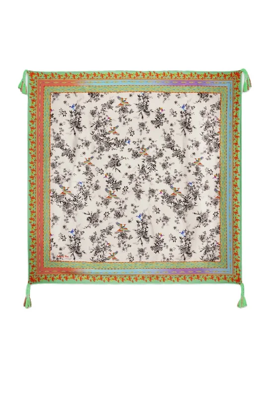 Dreamer Garden Scarf In Green