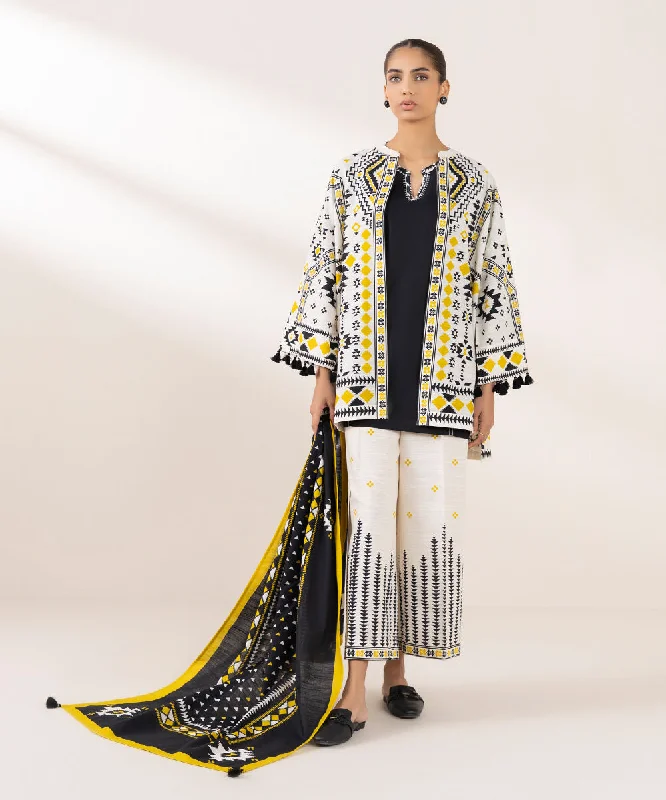 Printed Khaddar Stole