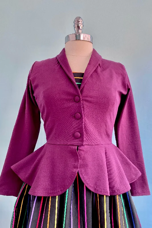 Plum Diva Jacket by Heart of Haute