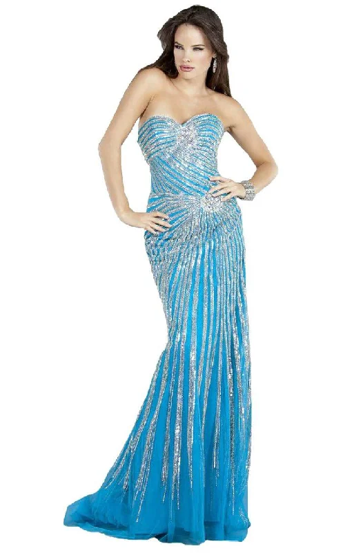 Jovani 4343 Long Formal Strapless Prom Dress