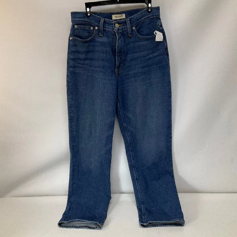 Jeans Straight By Madewell In Blue Denim, Size: 6