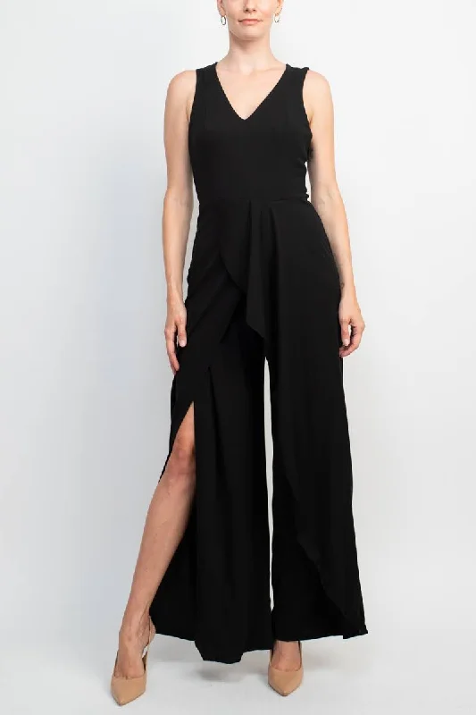 Marina 264056 Long Evening Formal Ruffle Jumpsuit