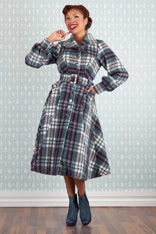 Fabia Lapise Tartan Coat by Miss Candyfloss