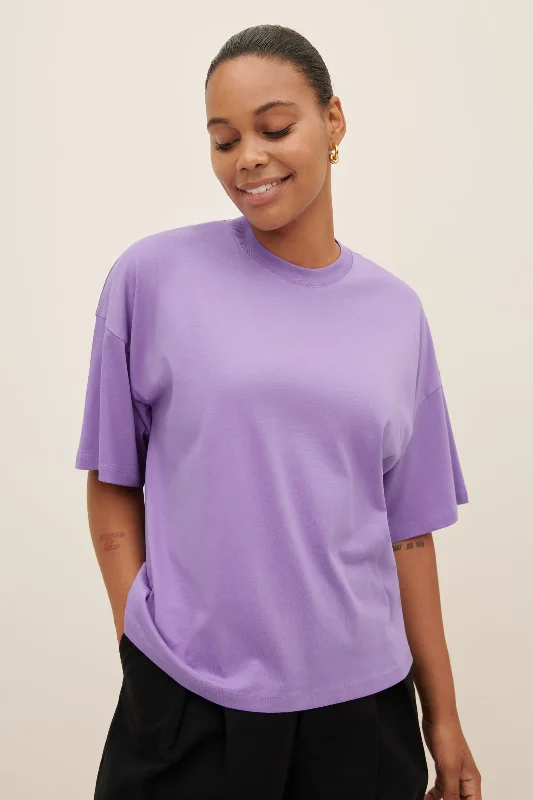 Kowtow Oversized Boxy Tee - Cool Violet