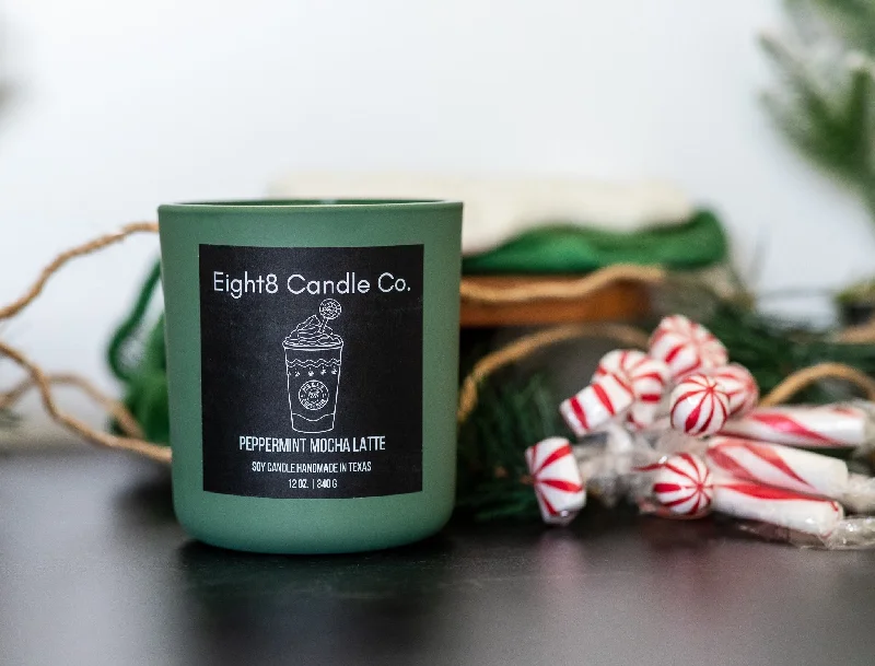 Peppermint Mocha Latte Candle