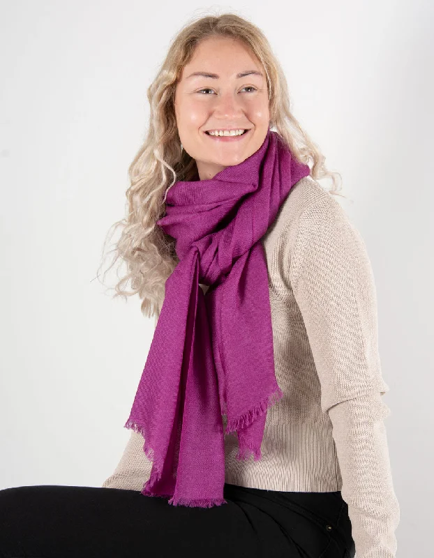 Purple Cashmere Scarf