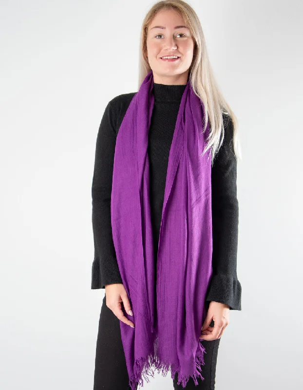 Lightweight Scarf Pashmina | Purple