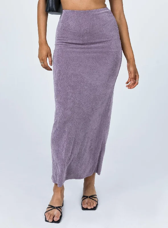 Harriette Maxi Skirt Purple