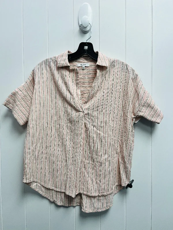 Pink Top Short Sleeve Madewell, Size Xxs