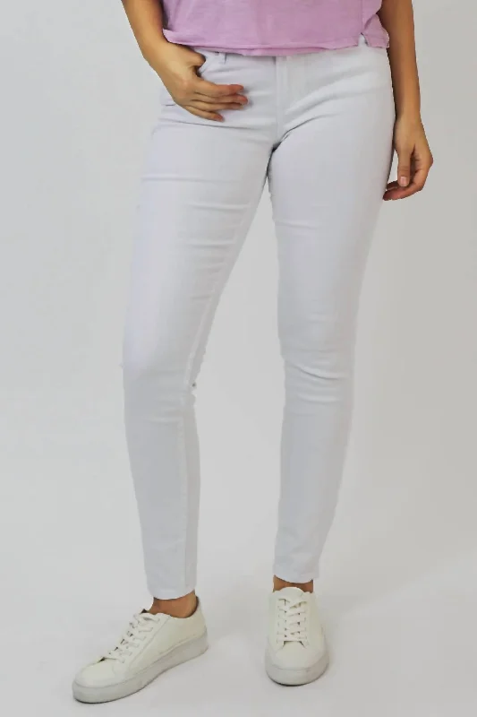 Blaire High Rise Ankle Slim Straight Jean In Optic White