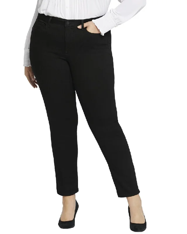 NYDJ Plus Sheri Black Slim Jean