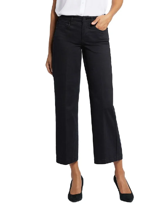 NYDJ Teresa Black Wide Leg Jean