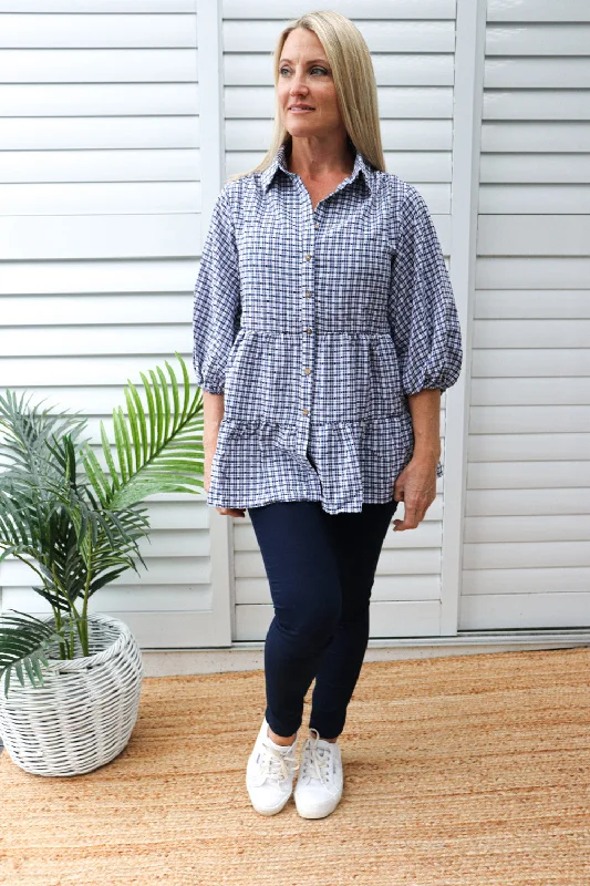 Heartland Shirt in Navy Checks