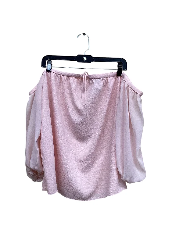 Top Long Sleeve By 1.state In Pink, Size: L