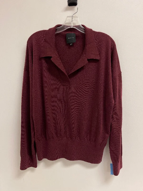 Top Long Sleeve By Alex Marie In Red, Size: 2x