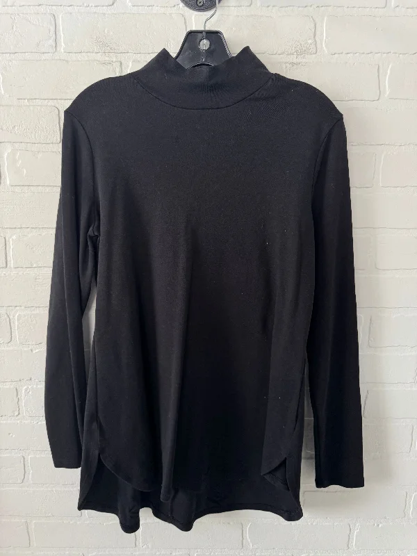 Top Long Sleeve By Chicos In Black, Size: M