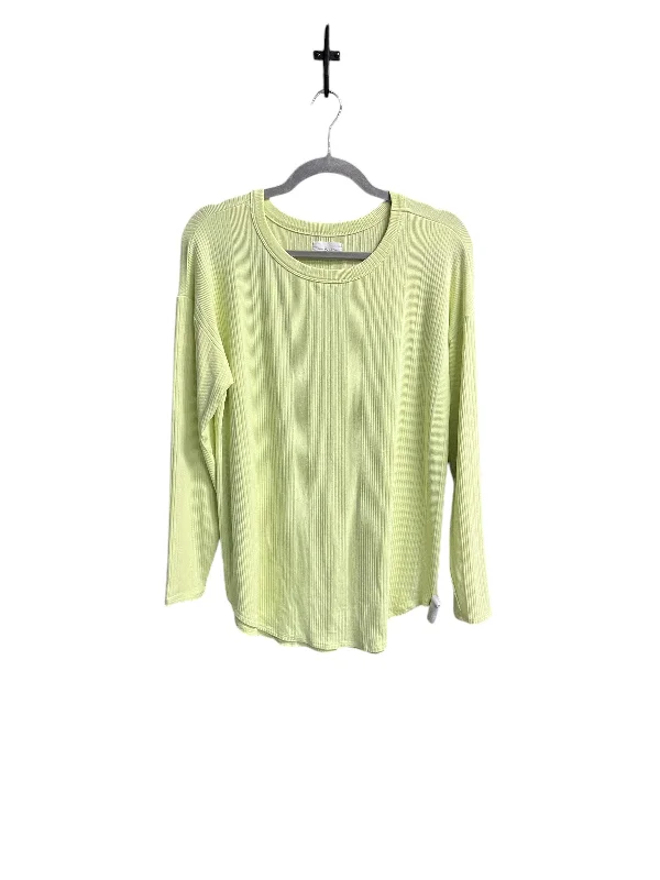 Top Long Sleeve By Lou And Grey In Yellow, Size: M