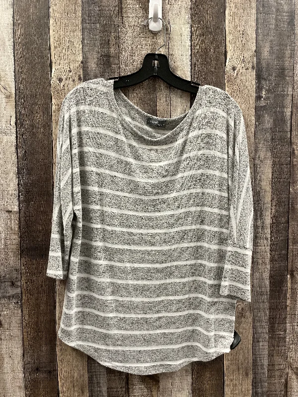 Top Long Sleeve By Market & Spruce In Striped Pattern, Size: M