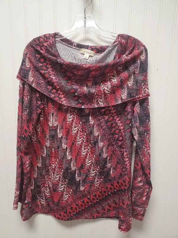 Top Long Sleeve By Nurture In Red, Size: L