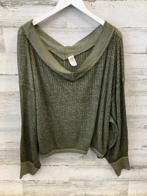 Top Long Sleeve By We The Free In Green, Size: L